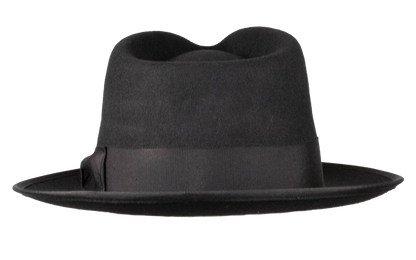 Naples Teardrop Classic Brim Wool Fedora by Levine Hat Co.