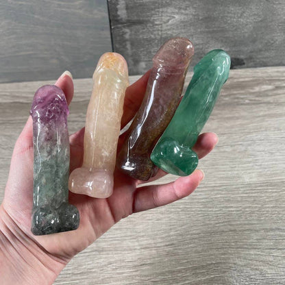 Fluorite Phallic Carving – Penis - Crystal Figurine for Retail