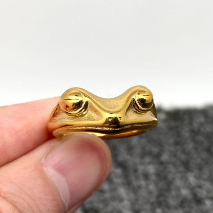 Frog Unisex Stainless Steel Ring - MJ/MR/FGS