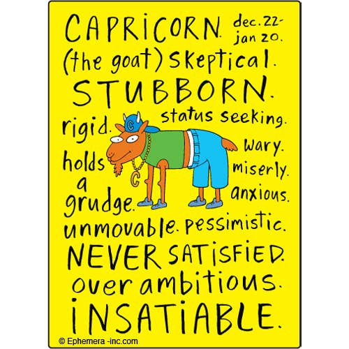Magnet-Capricorn  Clayboys Zodiac