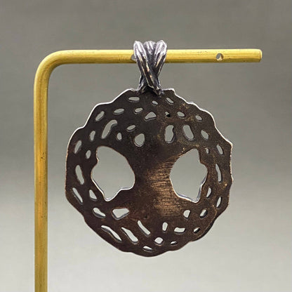 Blackening Hollow Tree of Life Stainless Steel Pendant