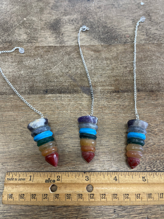 Carved Chakra Pendulum