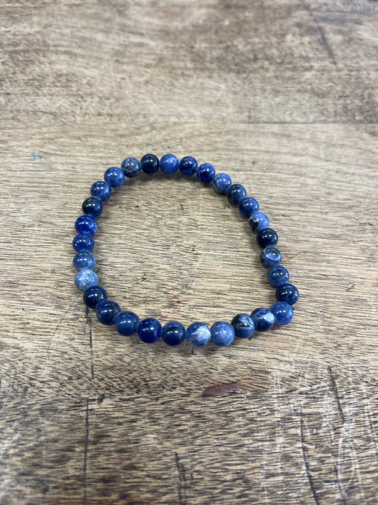 6mm Round Gemstone Stretch Bracelets