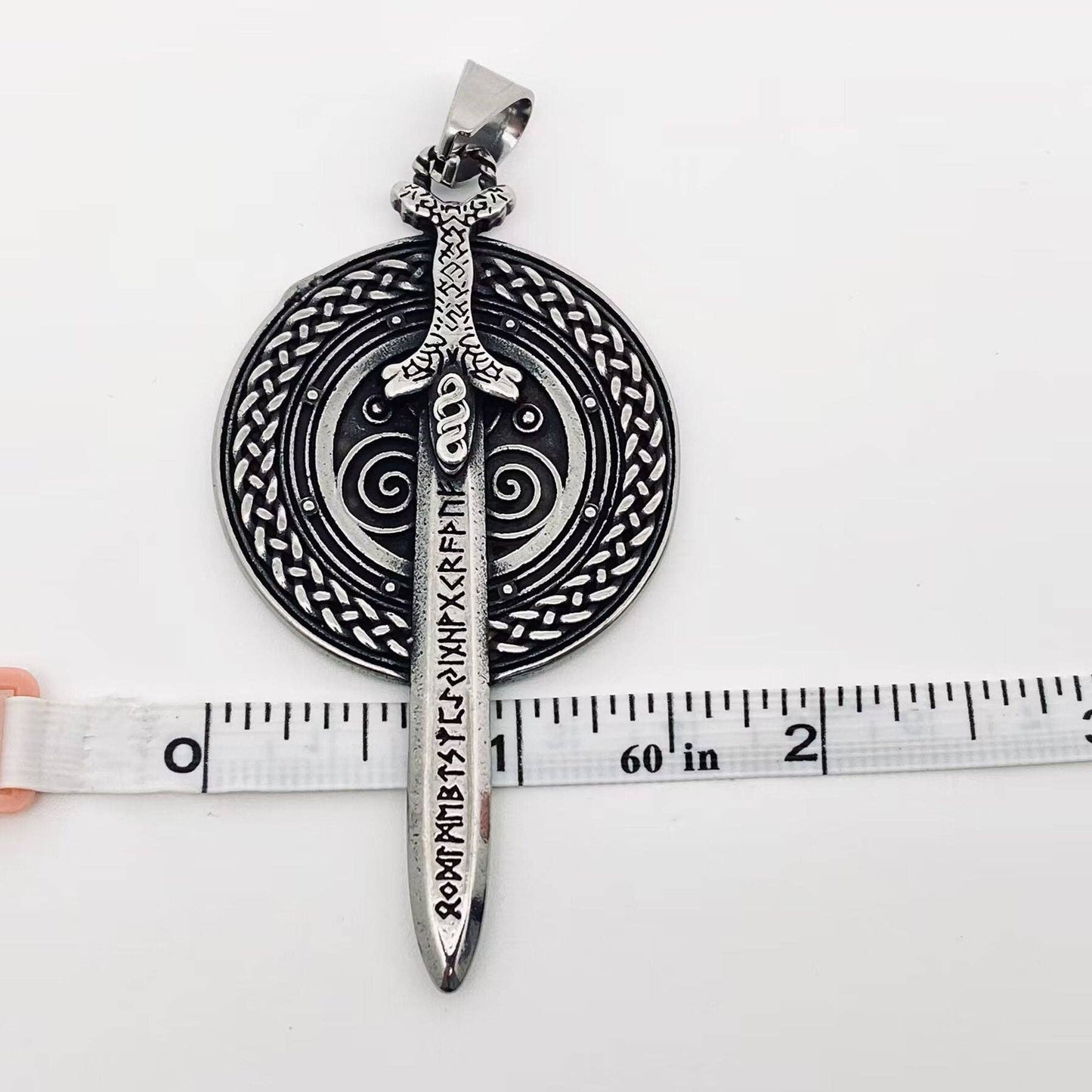 Viking Rune Sword Stainless Steel Pendant - MJ/MNP