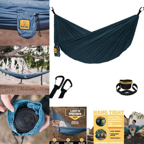 Wise Owl Hammocks -CTR- Single Person Heavyweight Parachute