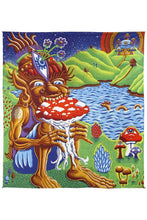 Load image into Gallery viewer, 3D Shroom Muncher Tapestry 85x100&quot; Hanger Package Tapestries