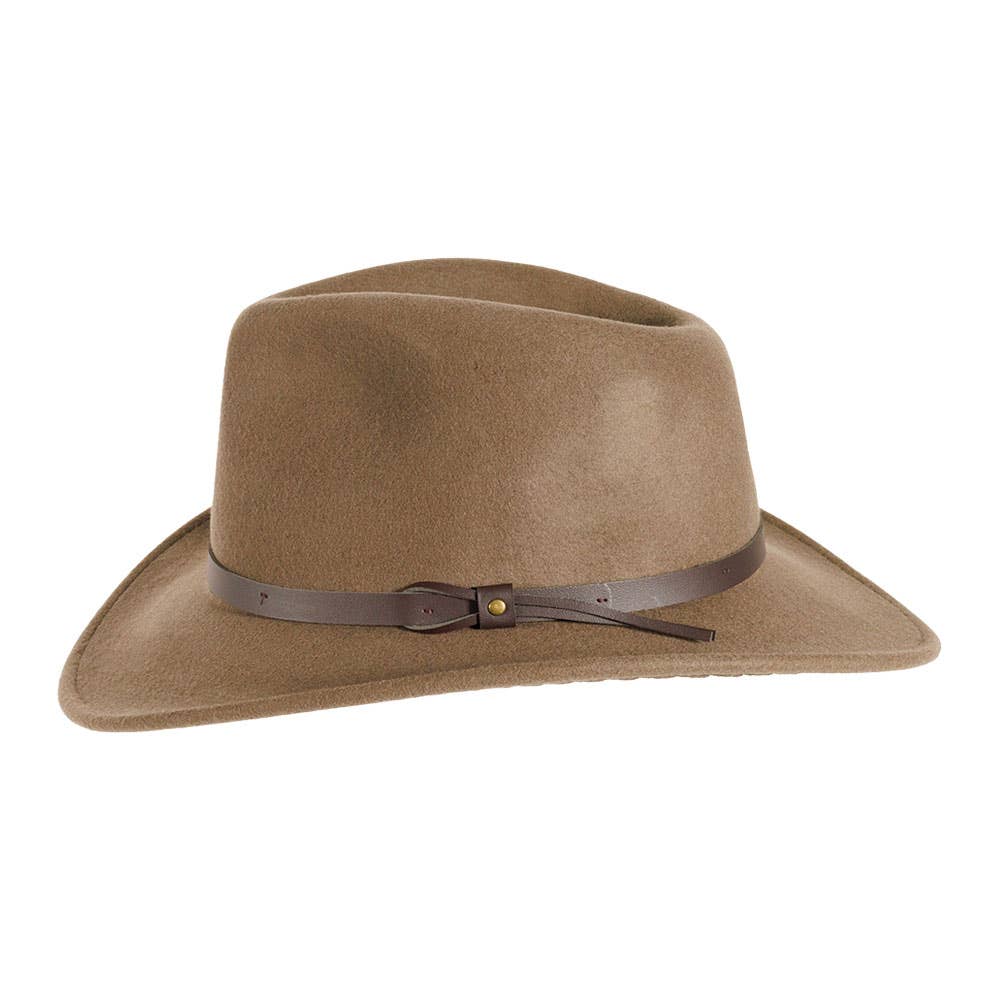 Crushable Wool Felt Outback Hat - Style Pathfinder