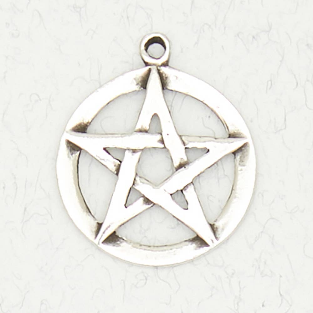 Wicca Pewter Pendant Necklace - Pentacle