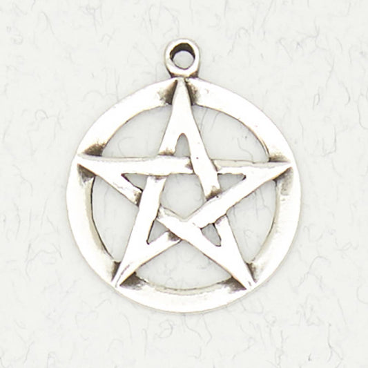 Wicca Pewter Pendant Necklace - Pentacle