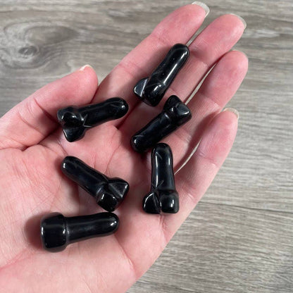 Crystal Phallic Figurine - Penis – Small Carved Gemstone Statue