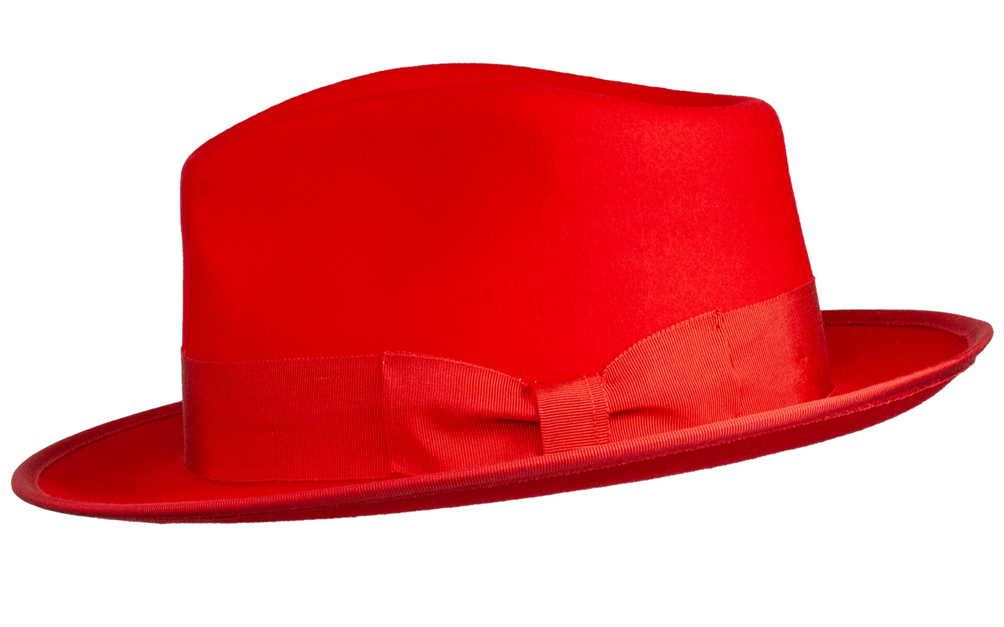 Naples Teardrop Classic Brim Wool Fedora by Levine Hat Co.