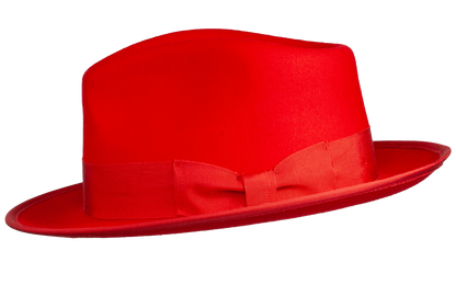 Naples Teardrop Classic Brim Wool Fedora by Levine Hat Co.
