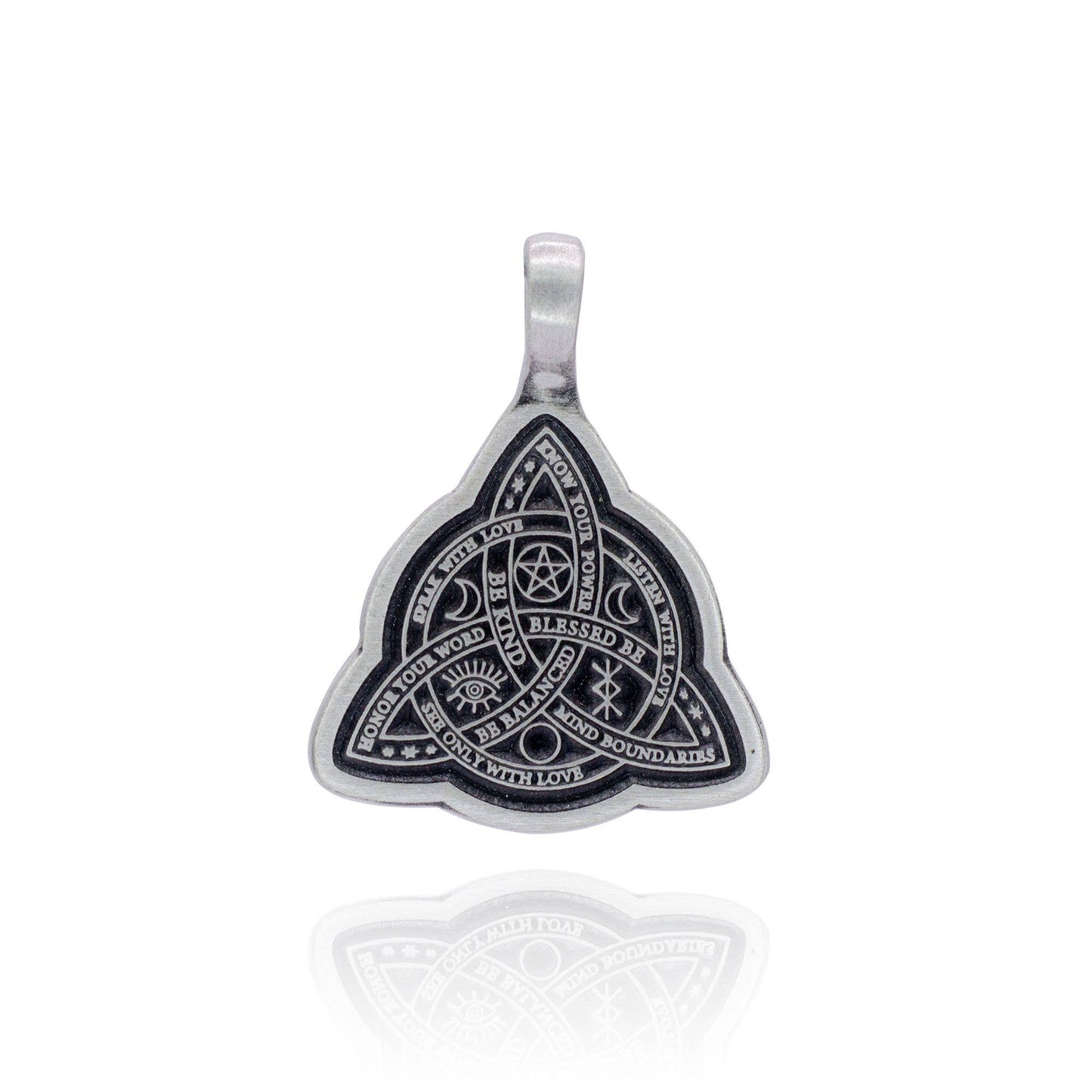 Celtic Pewter Pendant Necklace - Celtic Weave