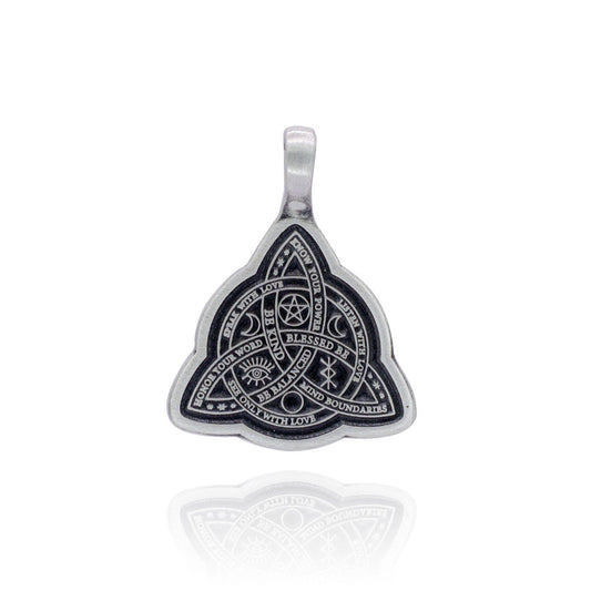 Celtic Pewter Pendant Necklace - Celtic Weave