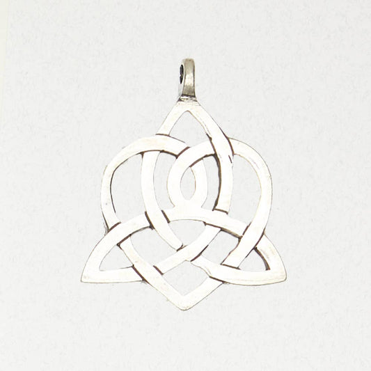 Celtic Pewter Pendant Necklace – Trinity Heart