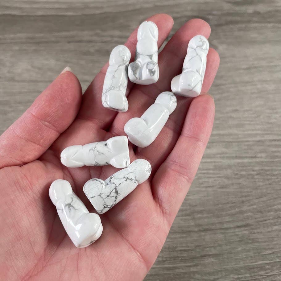 Crystal Phallic Figurine - Penis – Small Carved Gemstone Statue