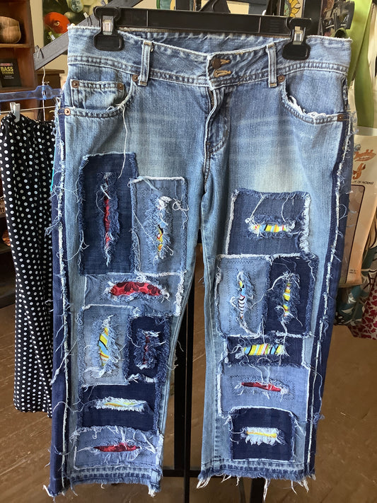 Mary Ramos Patchwork Jeans- Sz 6R