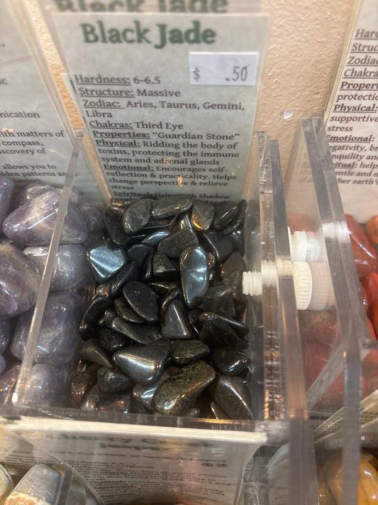 Black Jade Tumbled