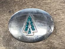 Load image into Gallery viewer, Belt Buckle Turquoise and Silver