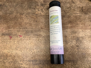1.5" x 7" Pillar Reiki Herbal candle by Crystal Journeys
