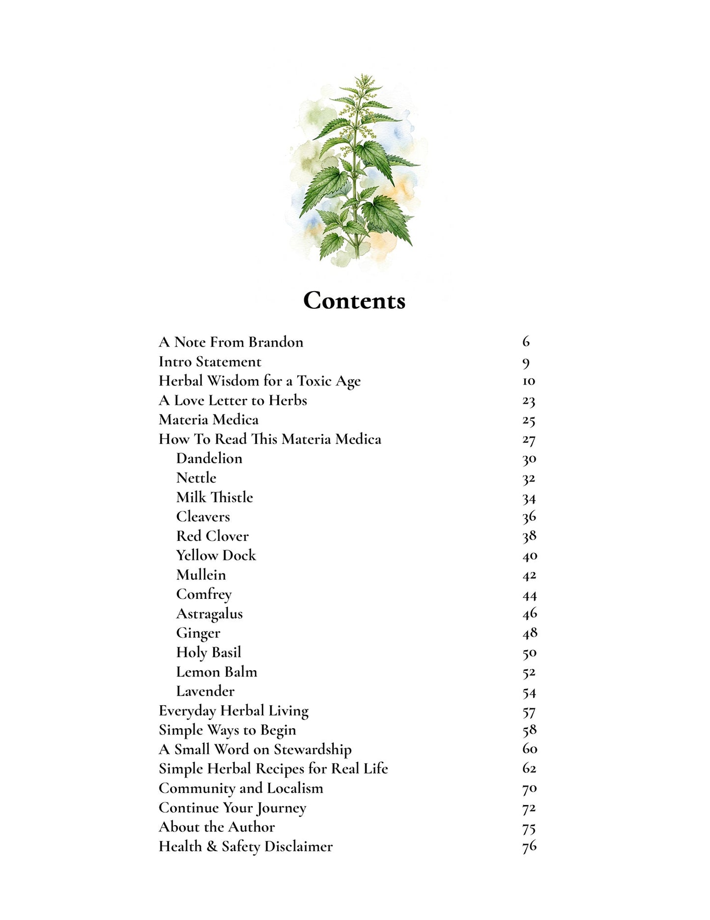 Herbal Wisdom for a Toxic Age: Printed Edition by Brandon Elijah Scott