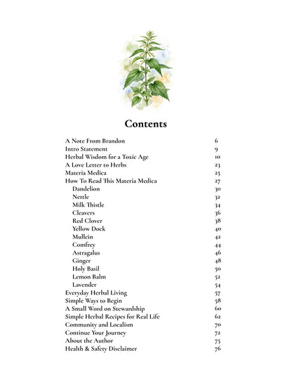Herbal Wisdom for a Toxic Age: Printed Edition by Brandon Elijah Scott