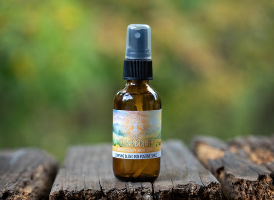 Sunbright Room Spray for Cleansing/Positive Space - All Natural, Infused with Essential Oils