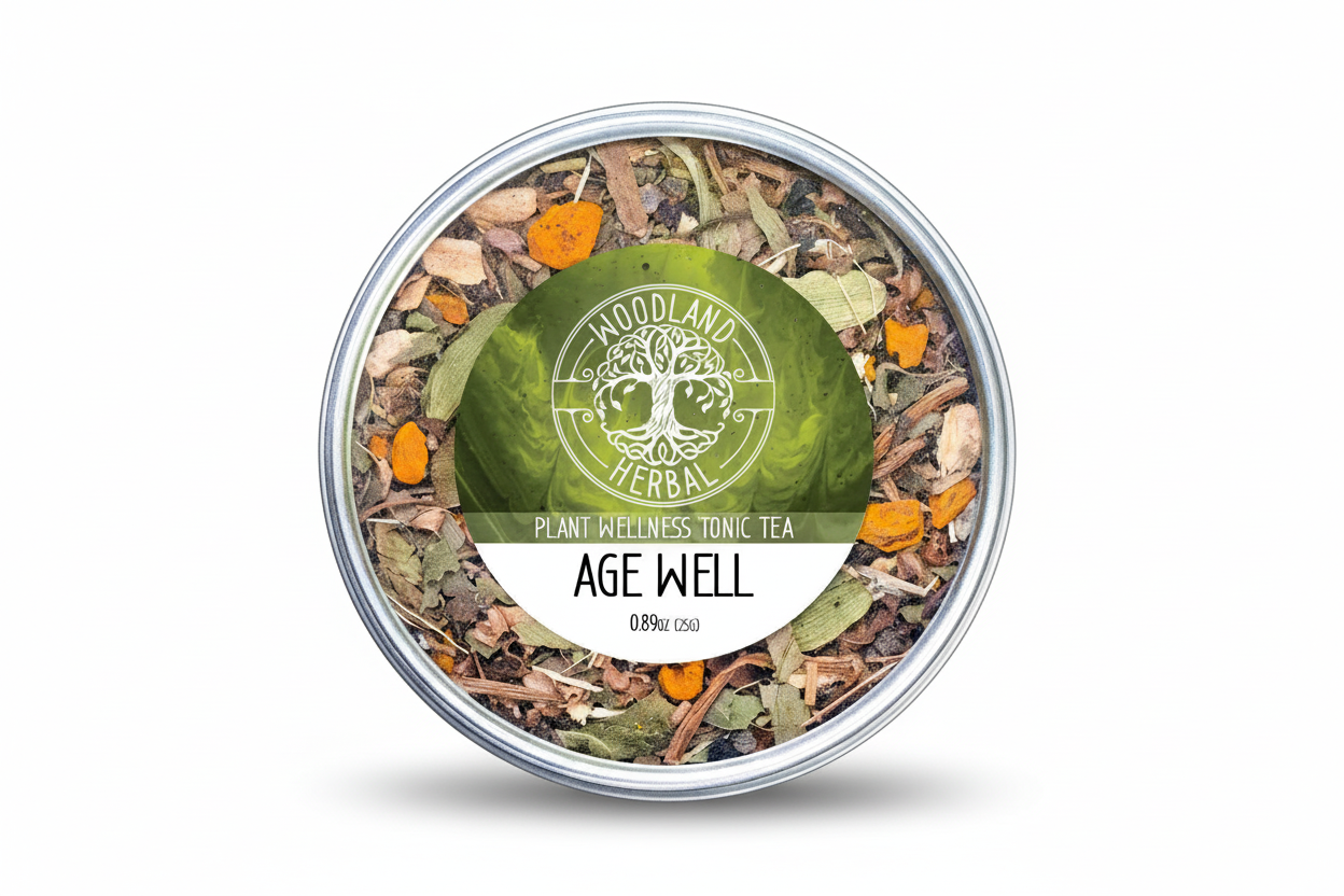 Age Well Tea - Organic Tea for Positive Aging, Healthy Inflammatory Support, Plant Wellness Tonic