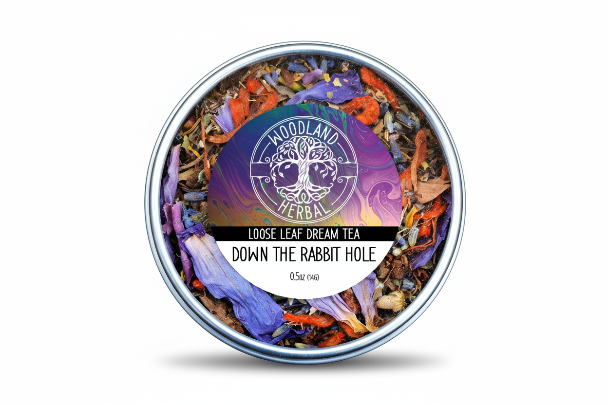 Down the Rabbit Hole Tea - Organic Tea for Lucid Dreaming, Deep Sleep Support, Euphoric