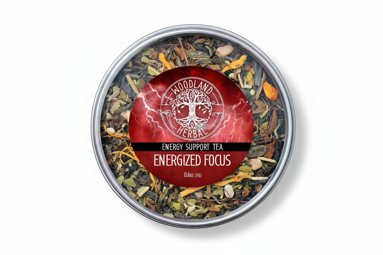 Energized Focus Tea - Organic Tea for Energy Boost, Sharpened Focus, Mental Clarity, Inspiring Productivity