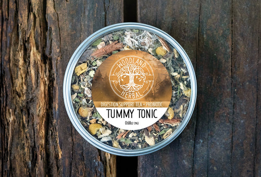 Tummy Tonic Tea - Organic Probiotic Tea for Digestion Support, Nausea, Belly Aches, Heartburn