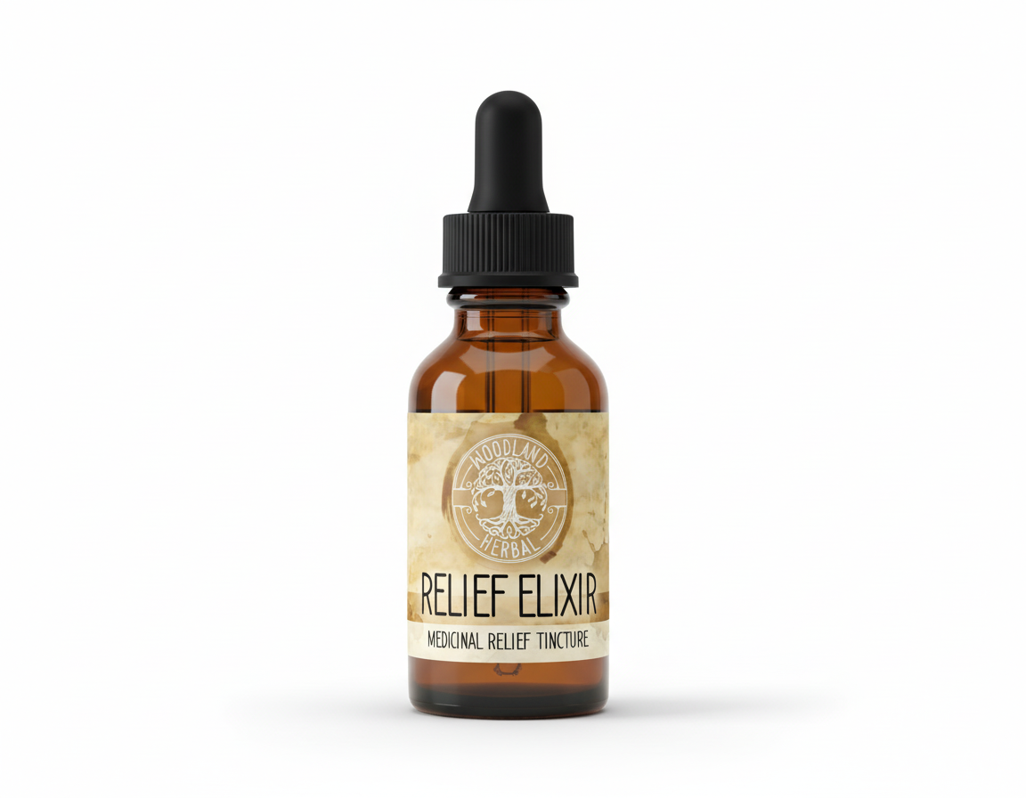 Relief Elixir Extract - Potent Blend for Pain Relief, Inflammation, Headache, Joint Mobility