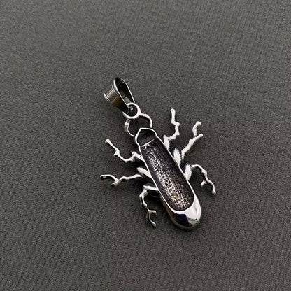 Stainless Steel Beetle Pendant