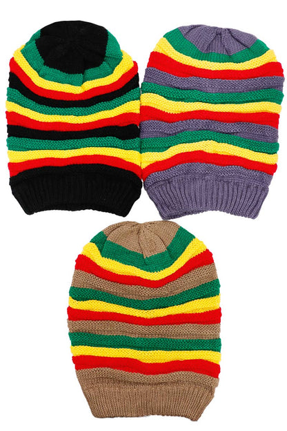 Crochet Reggae Dreadlock Rasta Tam Baggie Beanie