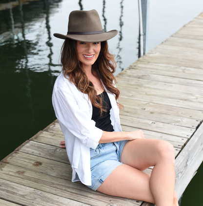 Crushable Wool Felt Outback Hat - Style Pathfinder