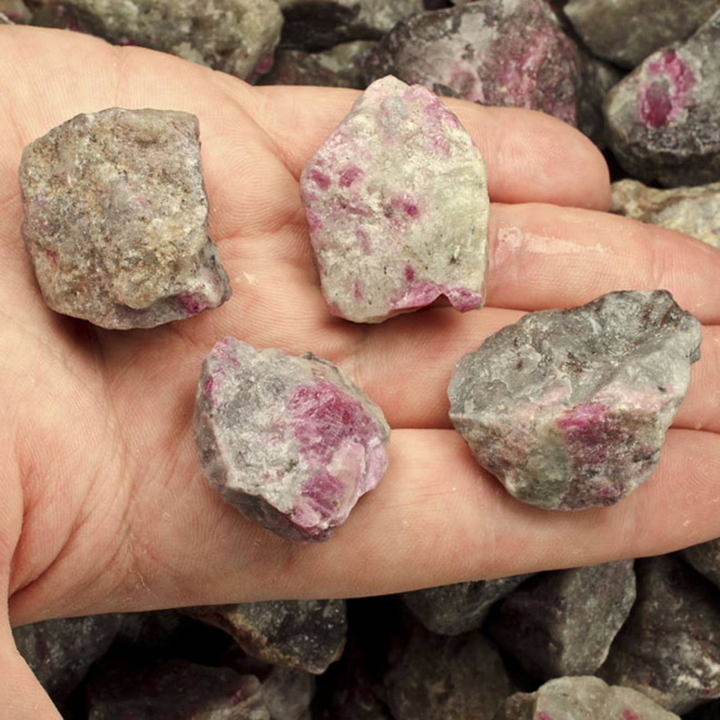 Rough Ruby in feldsbar - India - Raw Natural Stones