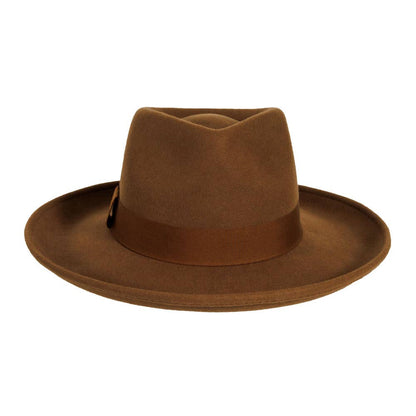 Crushable Wool Felt Teardrop Fedora Hat - Style Oakley