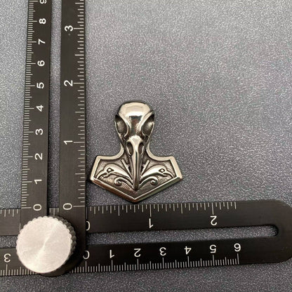 Viking Crow Skull Stainless Steel Pendant - MJ/MNP
