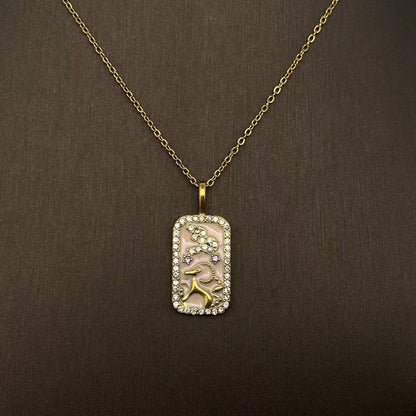 Zodiac 12 Constellations 18K Golden S.Steel Necklace - FGS
