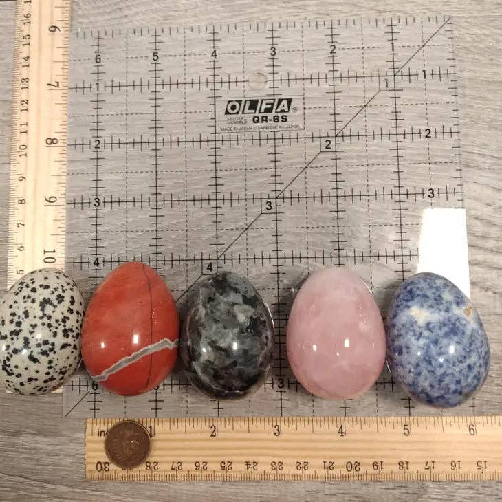 Gemstone Egg – Polished Crystal Decorative Stone