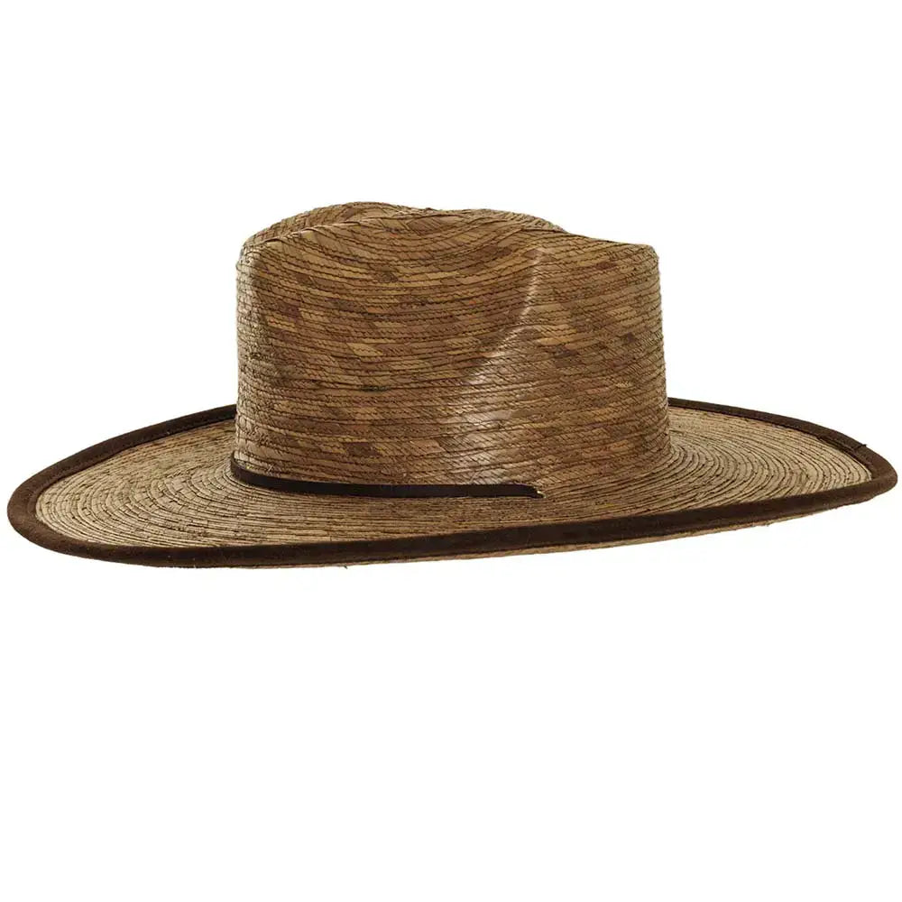 Wide Brim Palm Leaf Sun Hat - Style Otto Cocoa