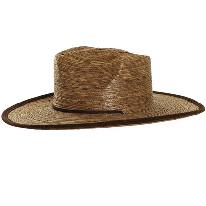 Wide Brim Palm Leaf Sun Hat - Style Otto Cocoa