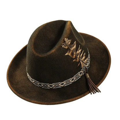 Crushable Wool Felt Fedora Hat- Style Backroads