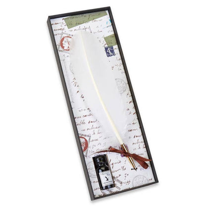Turkey Quill Nib Pen & Ink Set