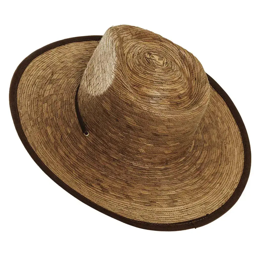 Wide Brim Palm Leaf Sun Hat - Style Otto Cocoa