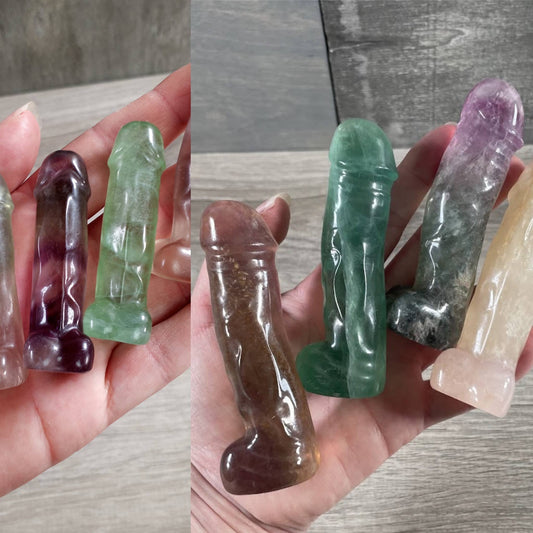 Fluorite Phallic Carving – Penis - Crystal Figurine for Retail