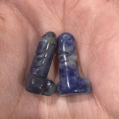Crystal Phallic Figurine - Penis – Small Carved Gemstone Statue