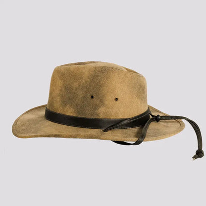Distressed Outback Cotton Hat - Style Fuji