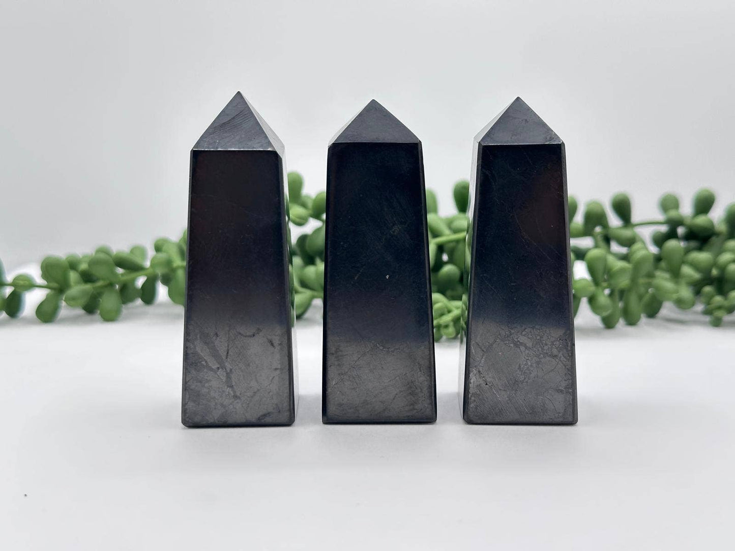 Shungite  Tower Obelisk 4 Faceted 7.5CM Aprox