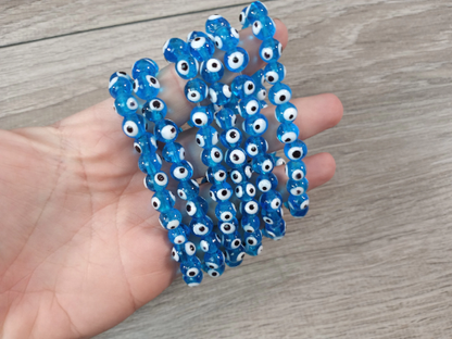 Evil Eye Protection Bracelet 8mm